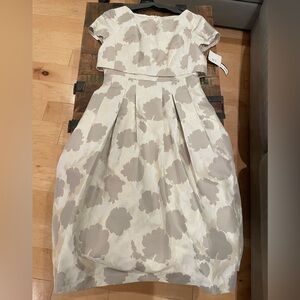 NWT bigio collection jacquard popover top midi dress Floral size 10